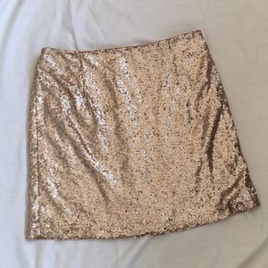 Rose Gold Sequin Skirt